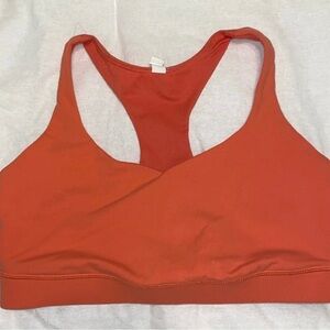 Lululemon Orange Athletic Sports Bra